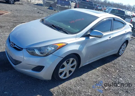 2013 Hyundai Elantra Limited z USA, uszkodzony, nr VIN 5NPDH4AE2DH327553